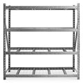 Heavy Duty Steel Heavy Duty 4-Tier Utility Shelving Unit (90-In W X 24-In D X 90-In H), Gray, (2000-Lb Capacity per Shelf)