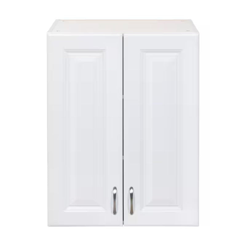 23.75-In W X 32-In H Wood Composite White Wall-Mount Utility Storage Cabinet