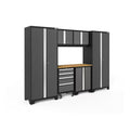 108-In W X 76.75-In H 6-Cabinets Steel Charcoal Gray Garage Storage System