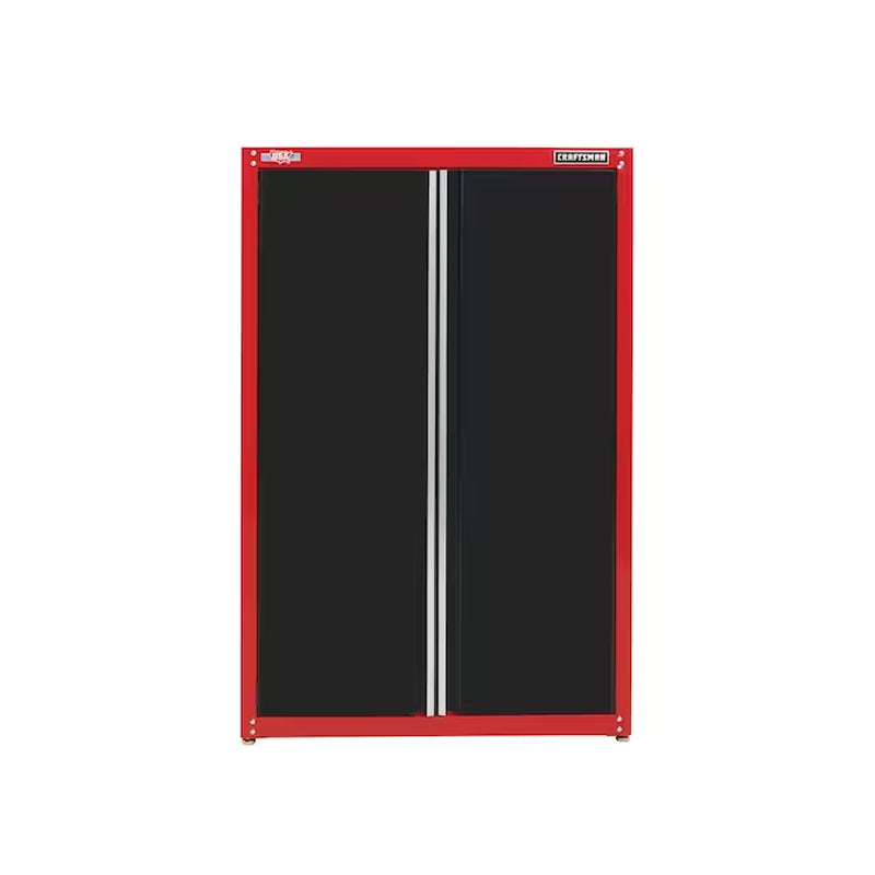 48-In W X 74-In H X 18-In D Freestanding Steel Garage Cabinet in Red