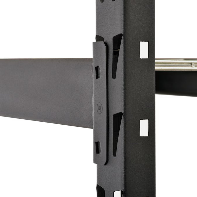 Muscle Rack Steel Heavy Duty 4-Tier Utility (84-In W X 24-In D X 84-In H) Gray, (1500-Lb Capacity per Shelf)