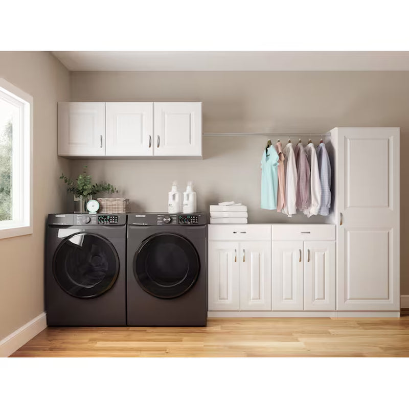 23.75-In W X 70.375-In H Wood Composite White Wall-Mount Utility Storage Cabinet