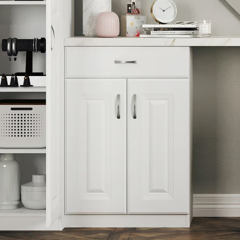 23.75-In W X 32-In H Wood Composite White Wall-Mount Utility Storage Cabinet
