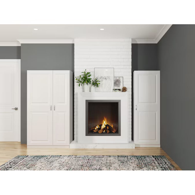 23.75-In W X 70.375-In H Wood Composite White Wall-Mount Utility Storage Cabinet