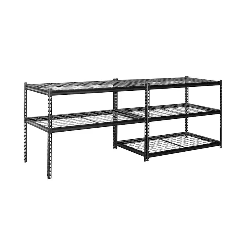 Metal Heavy Duty 5-Tier Utility Shelving Unit (48-In W X 24-In D X 72-In H) Gray, (1000-Lb Capacity per Shelf)