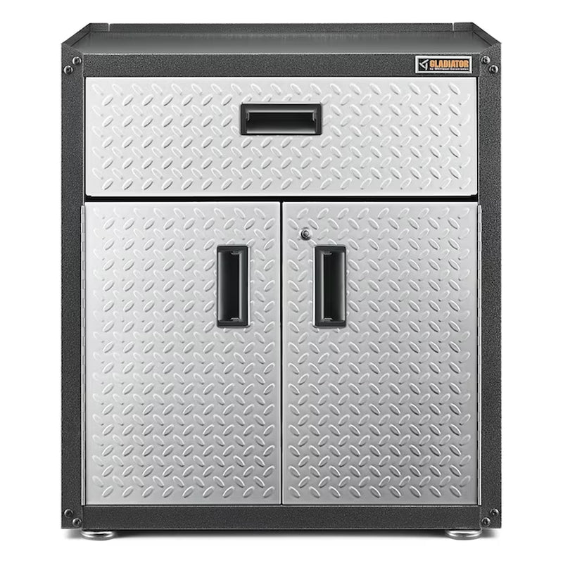 Ready-To-Assemble 3/4 Door Gearbox 28-In W X 31-In H X 18-In D Freestanding Steel Garage Cabinet in Gray