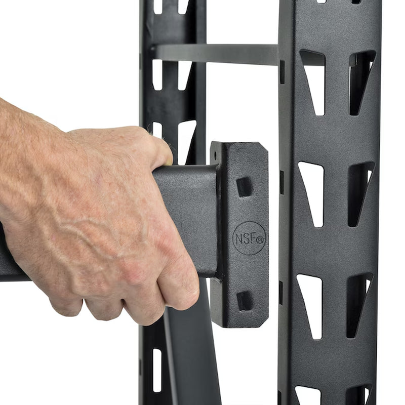 Muscle Rack Steel Heavy Duty 4-Tier Utility (84-In W X 24-In D X 84-In H) Gray, (1500-Lb Capacity per Shelf)