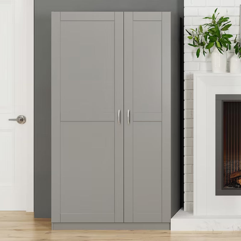 23.75-In W X 70.375-In H Wood Composite White Wall-Mount Utility Storage Cabinet