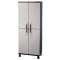 Utility Cabinet 26.8-In W X 68-In H X 14.8-In D Freestanding Plastic Garage Cabinet in Gray