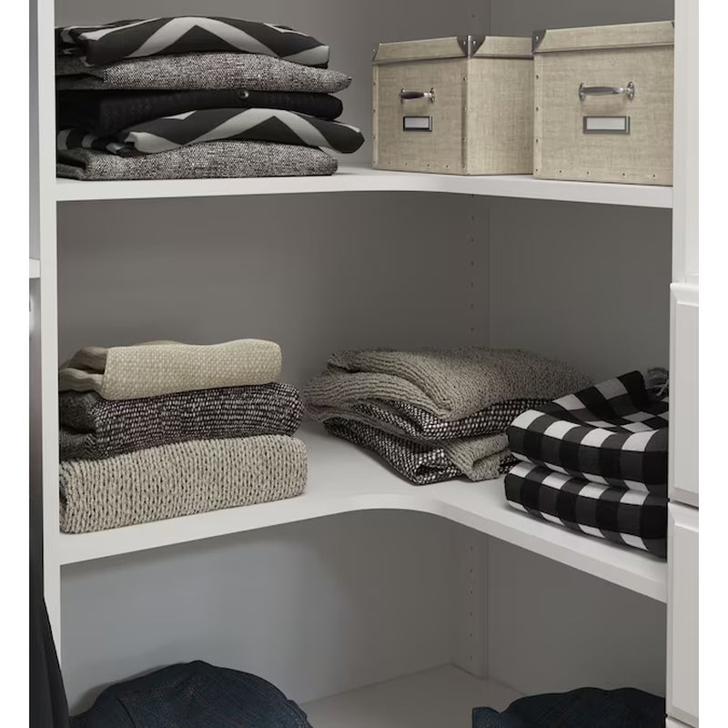 2-Ft to 2.55-Ft W X 7-Ft H White Solid Shelving Wood Closet System