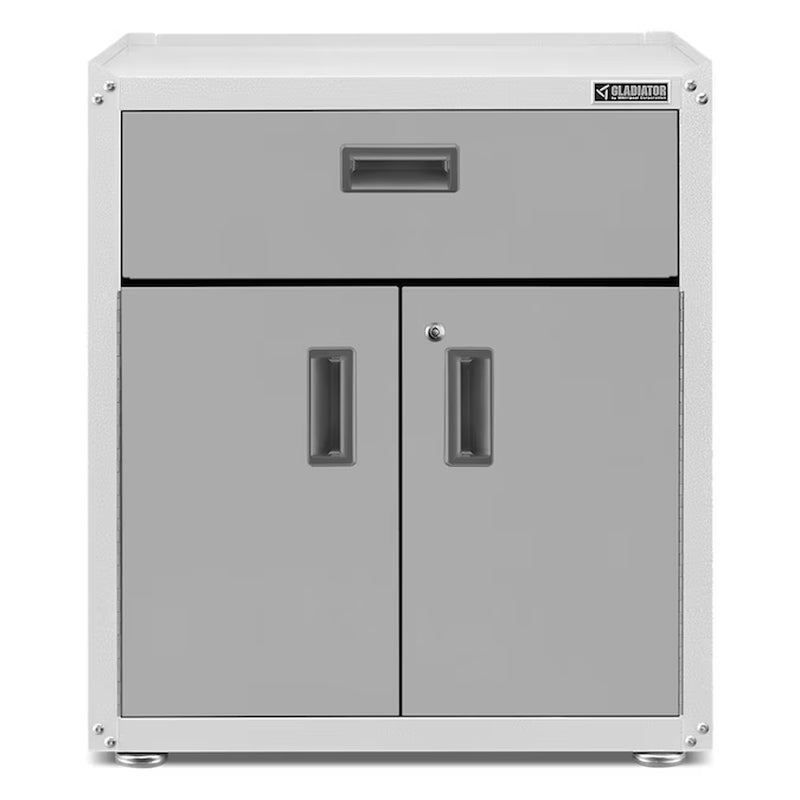 Ready-To-Assemble 3/4 Door Gearbox 28-In W X 31-In H X 18-In D Freestanding Steel Garage Cabinet in Gray