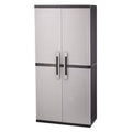 Utility Jumbo Cabinet 34.5-In W X 70.8-In H X 17.5-In D Freestanding Plastic Garage Cabinet in Gray