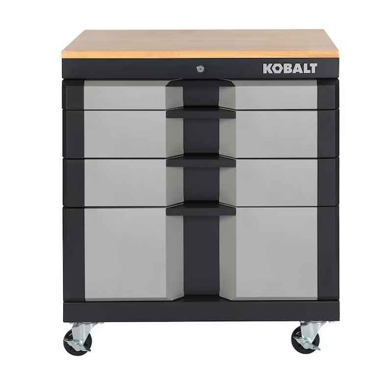 28-In W X 32.8-In H X 18.5-In D Freestanding Steel Garage Cabinet in Silver