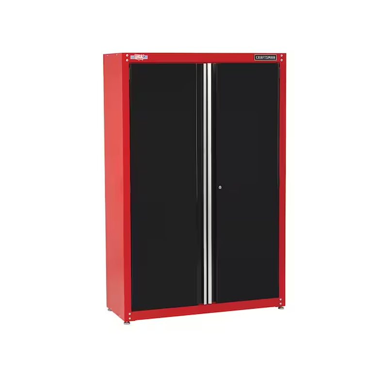 48-In W X 74-In H X 18-In D Freestanding Steel Garage Cabinet in Red
