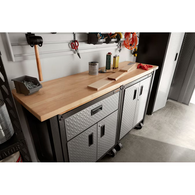 Ready-To-Assemble 3/4 Door Gearbox 28-In W X 31-In H X 18-In D Freestanding Steel Garage Cabinet in Gray