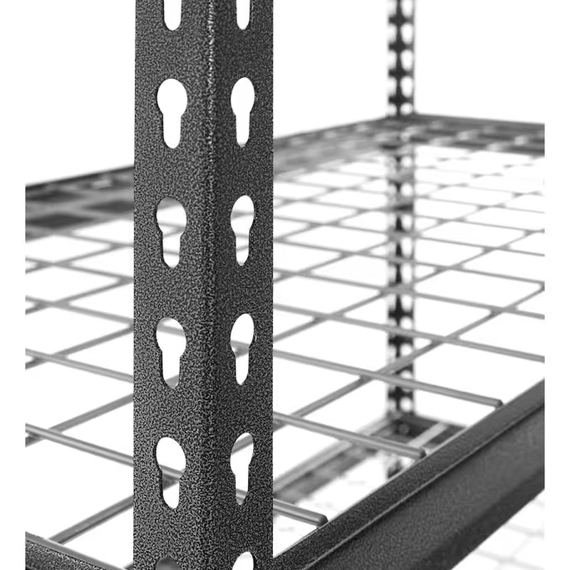 Metal Heavy Duty 5-Tier Utility Shelving Unit (48-In W X 24-In D X 72-In H) Gray, (1000-Lb Capacity per Shelf)