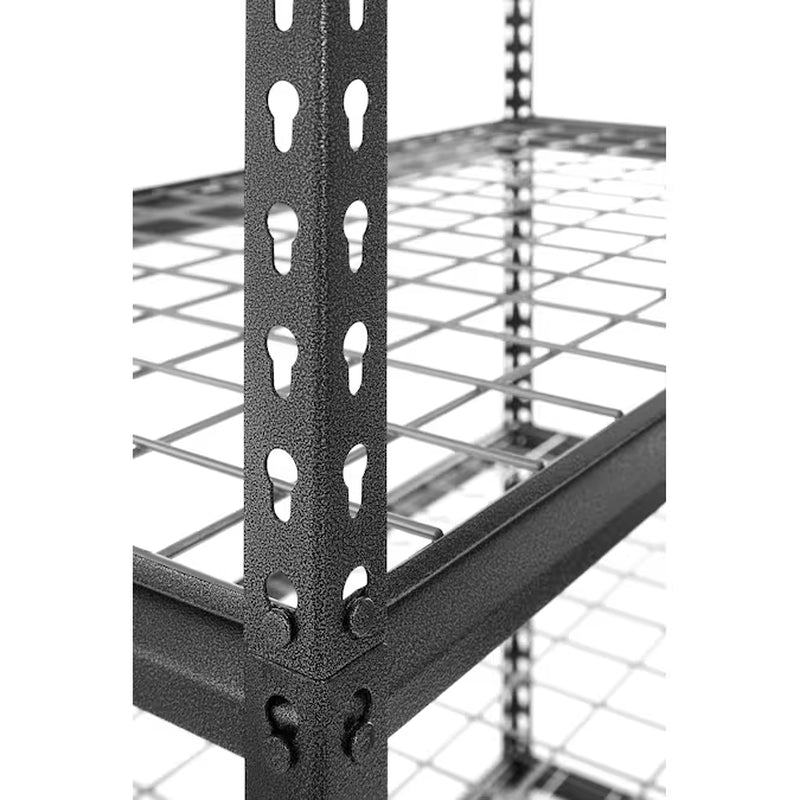 Metal Heavy Duty 5-Tier Utility Shelving Unit (48-In W X 24-In D X 72-In H) Gray, (1000-Lb Capacity per Shelf)