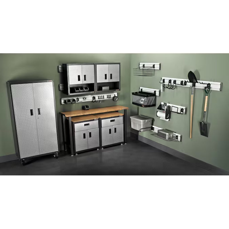Ready-To-Assemble 3/4 Door Gearbox 28-In W X 31-In H X 18-In D Freestanding Steel Garage Cabinet in Gray