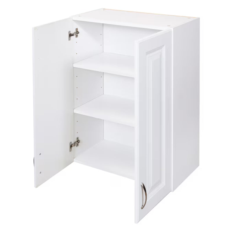 23.75-In W X 32-In H Wood Composite White Wall-Mount Utility Storage Cabinet