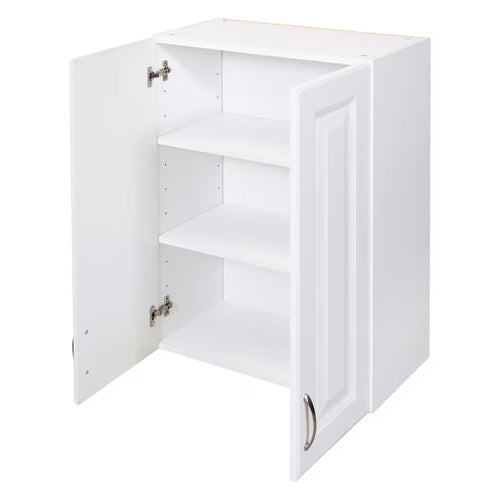 23.75-In W X 32-In H Wood Composite White Wall-Mount Utility Storage Cabinet