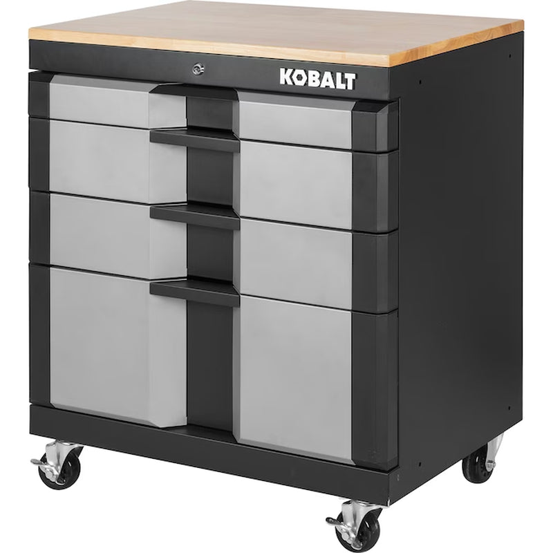 28-In W X 32.8-In H X 18.5-In D Freestanding Steel Garage Cabinet in Silver