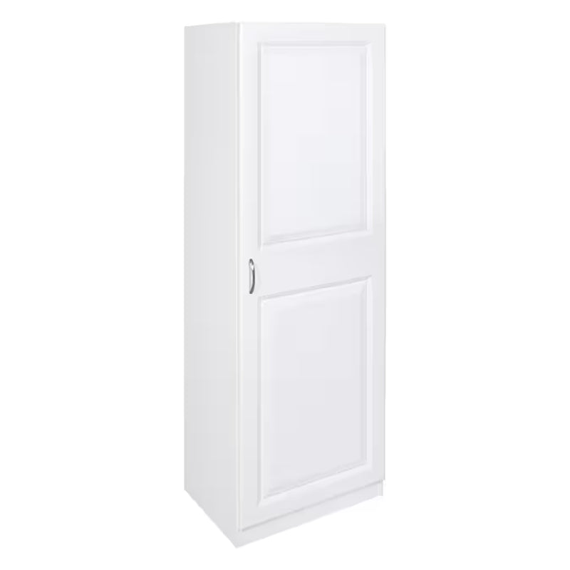 23.75-In W X 70.375-In H Wood Composite White Wall-Mount Utility Storage Cabinet