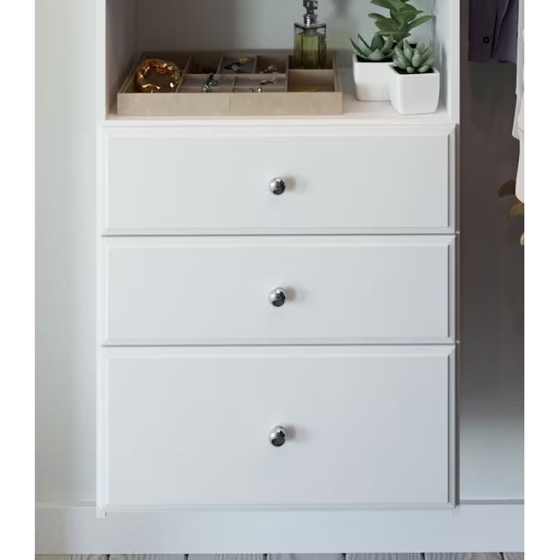 2.1-Ft to 2.1-Ft W X 7-Ft H White Solid Shelving Wood Closet System