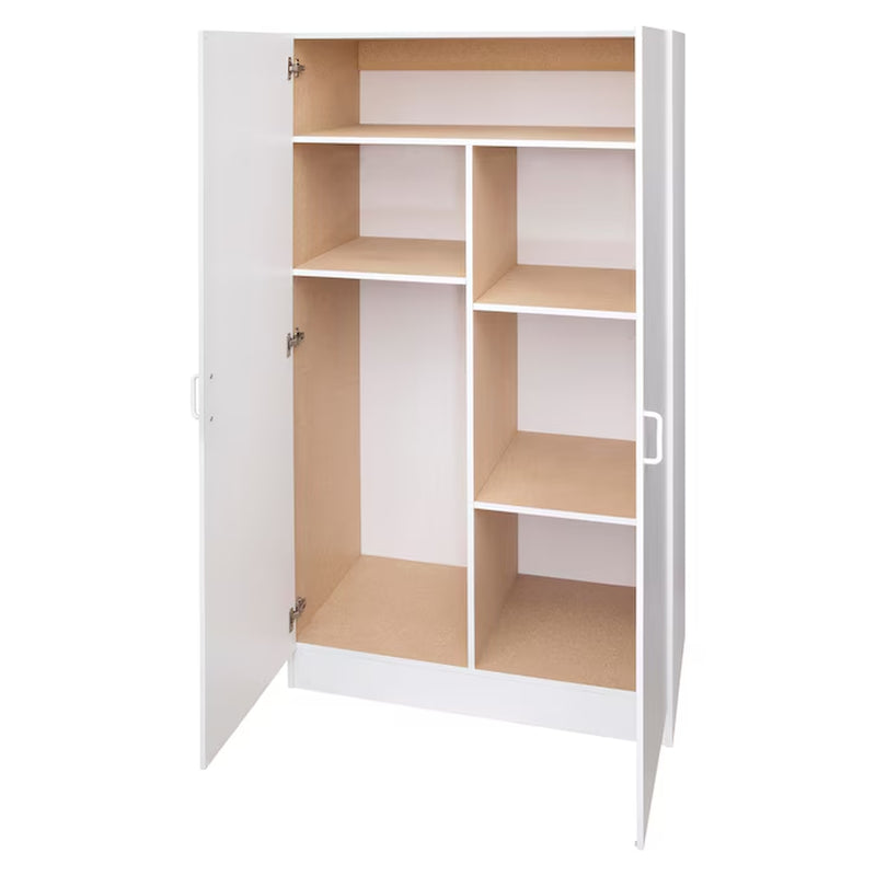 38.5-In W X 70.375-In H Wood Composite White Wall-Mount Utility Storage Cabinet