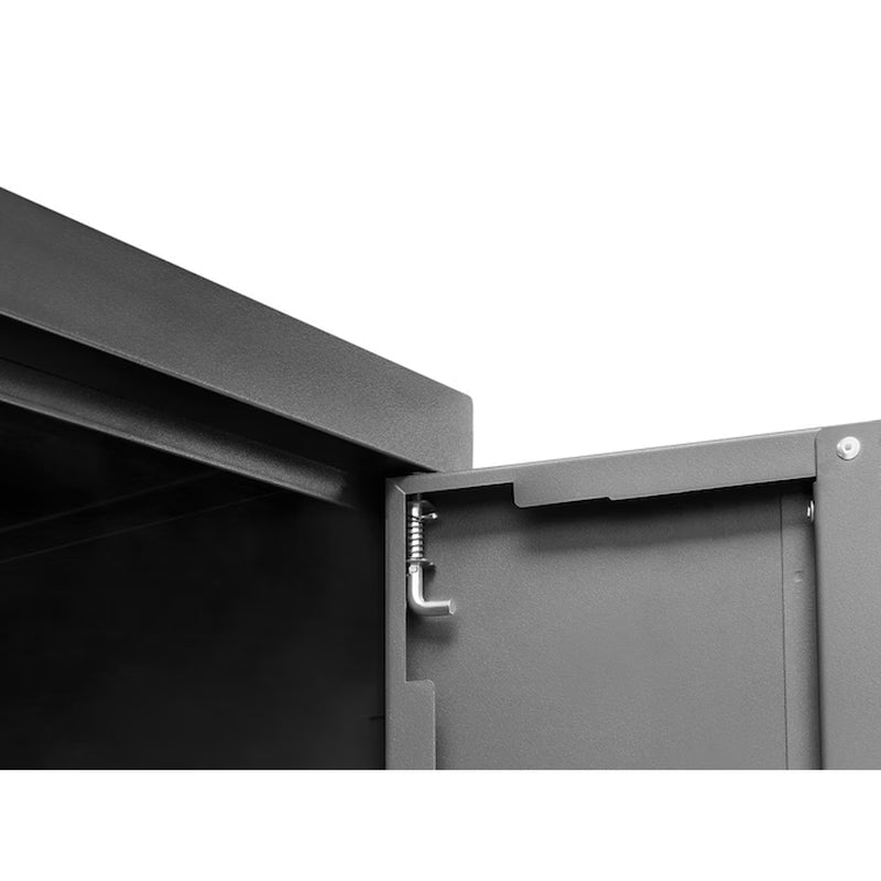 108-In W X 76.75-In H 6-Cabinets Steel Charcoal Gray Garage Storage System